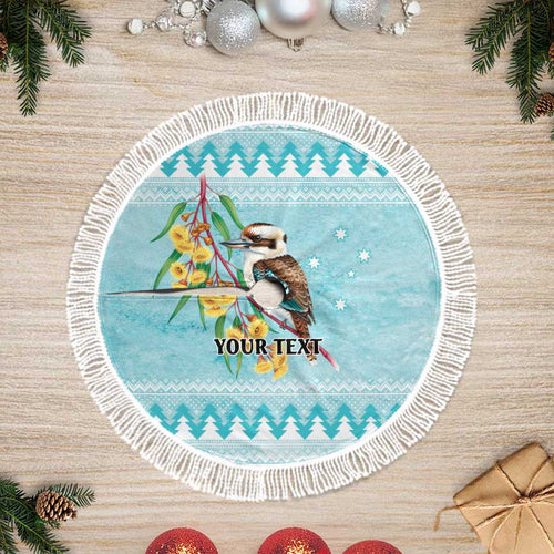 Australia Kookaburra and Eucalyptus Tree Skirt Christmas Vibe - Aussie Hoodie