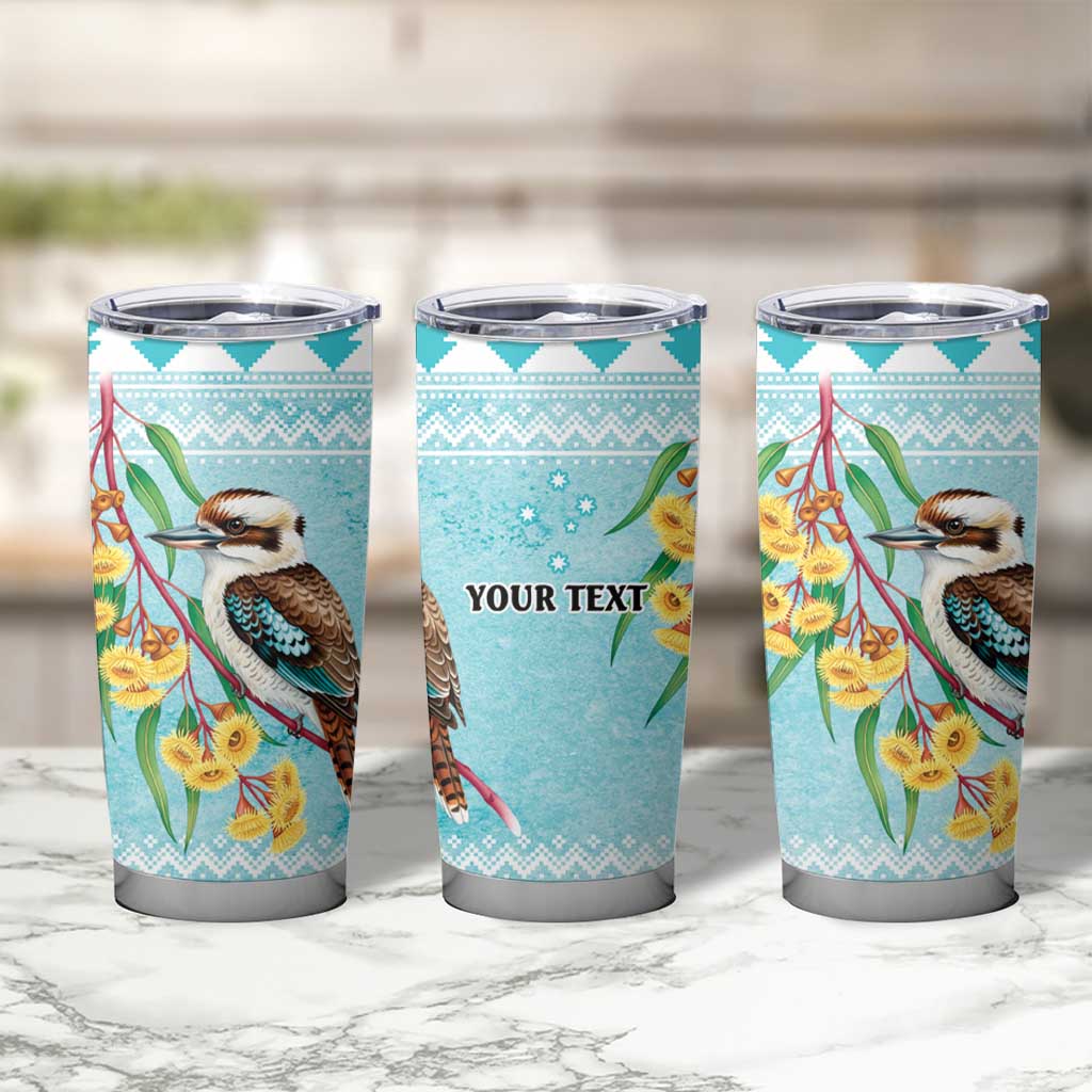 Australia Kookaburra and Eucalyptus Tumbler Cup Christmas Vibe - Aussie Hoodie