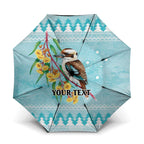 Australia Kookaburra and Eucalyptus Umbrella Christmas Vibe - Aussie Hoodie
