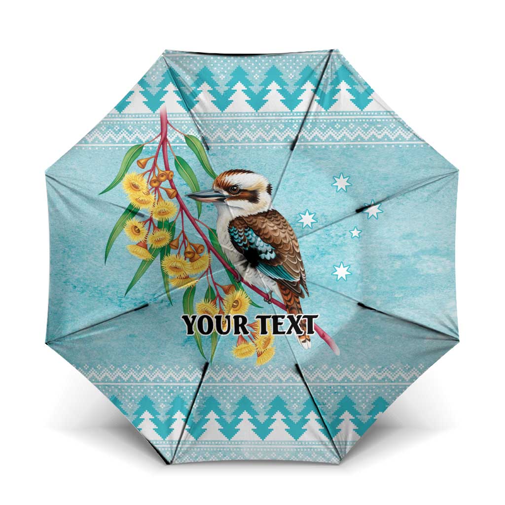 Australia Kookaburra and Eucalyptus Umbrella Christmas Vibe - Aussie Hoodie