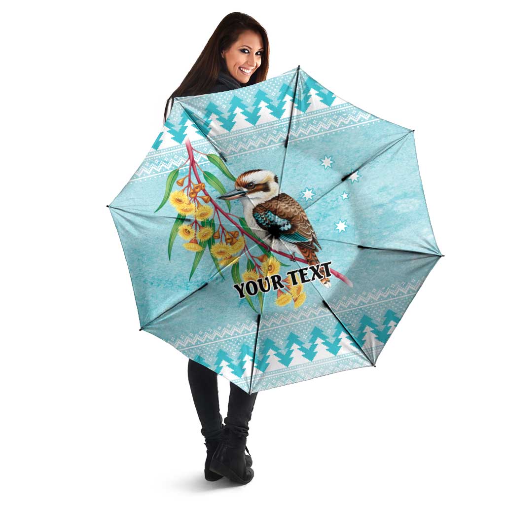 Australia Kookaburra and Eucalyptus Umbrella Christmas Vibe - Aussie Hoodie