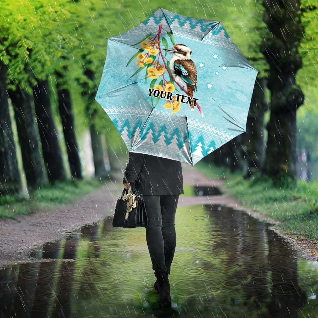 Australia Kookaburra and Eucalyptus Umbrella Christmas Vibe - Aussie Hoodie