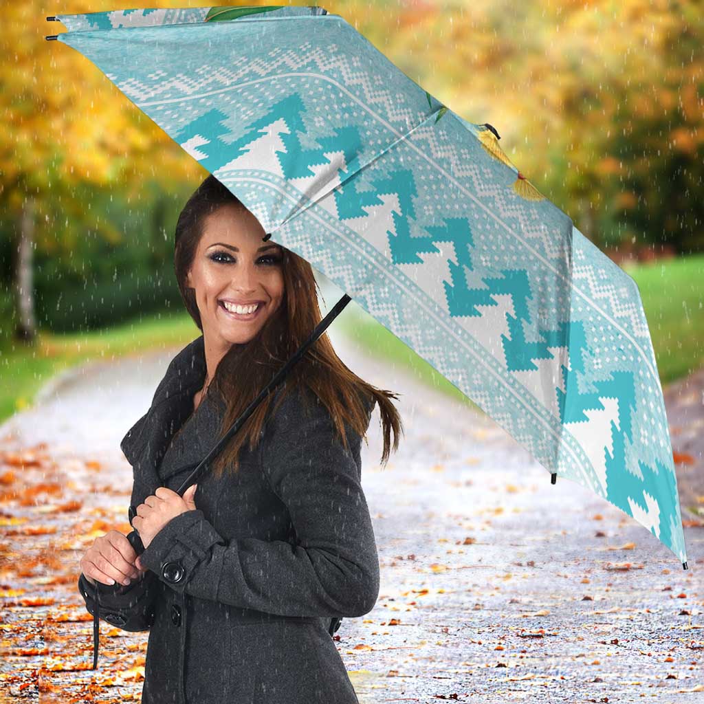 Australia Kookaburra and Eucalyptus Umbrella Christmas Vibe - Aussie Hoodie
