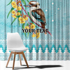 Australia Kookaburra and Eucalyptus Window Curtain Christmas Vibe - Aussie Hoodie