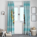 Australia Kookaburra and Eucalyptus Window Curtain Christmas Vibe - Aussie Hoodie