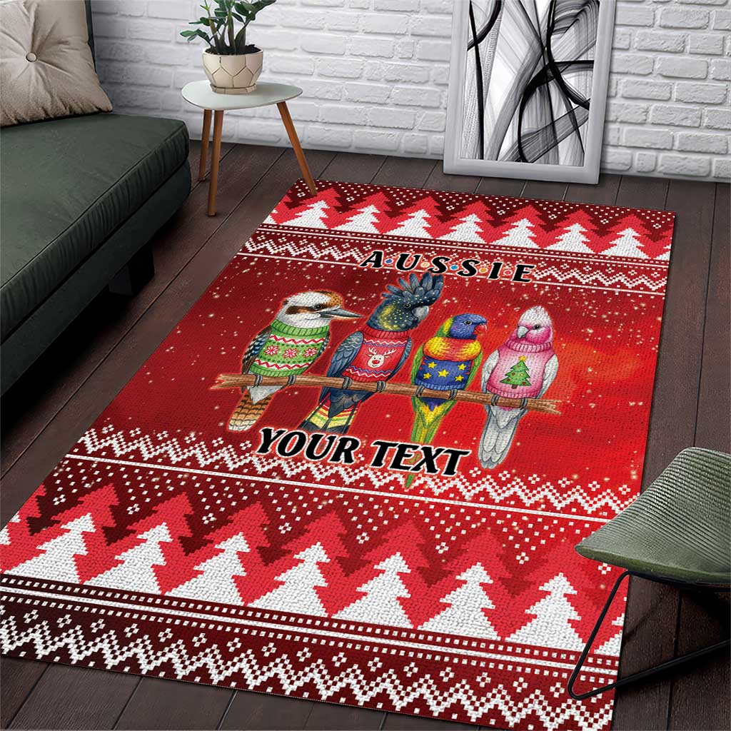 Australian Native Bird Area Rug Kookaburra Black Cockatoo Rainbow Lorikeet Galah - Aussie Hoodie