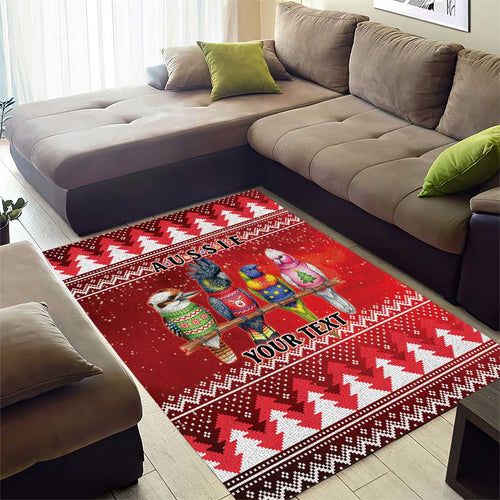 Australian Native Bird Area Rug Kookaburra Black Cockatoo Rainbow Lorikeet Galah - Aussie Hoodie