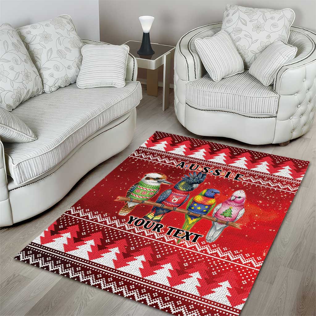 Australian Native Bird Area Rug Kookaburra Black Cockatoo Rainbow Lorikeet Galah - Aussie Hoodie
