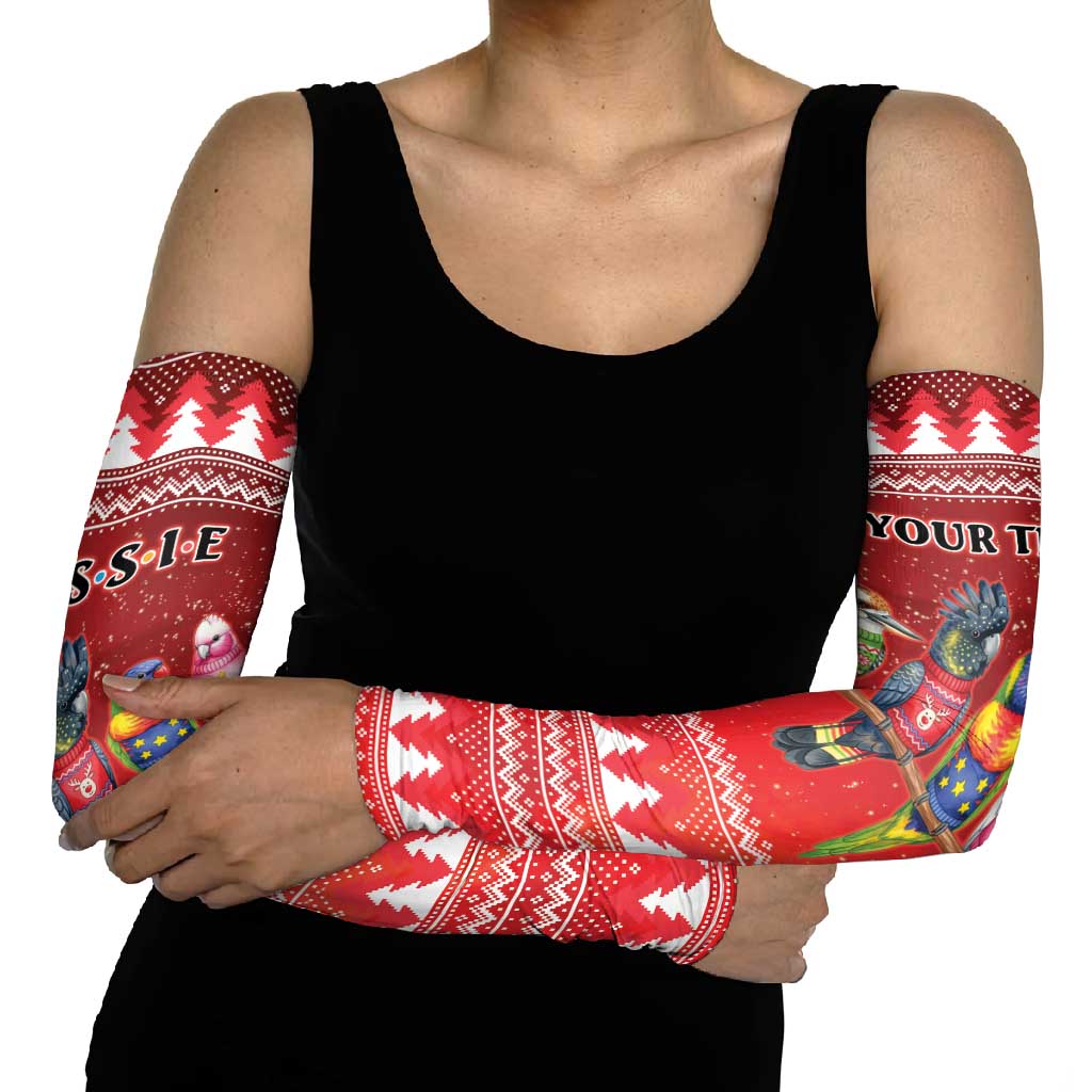 Australian Native Bird Arm Sleeves Kookaburra Black Cockatoo Rainbow Lorikeet Galah - Aussie Hoodie