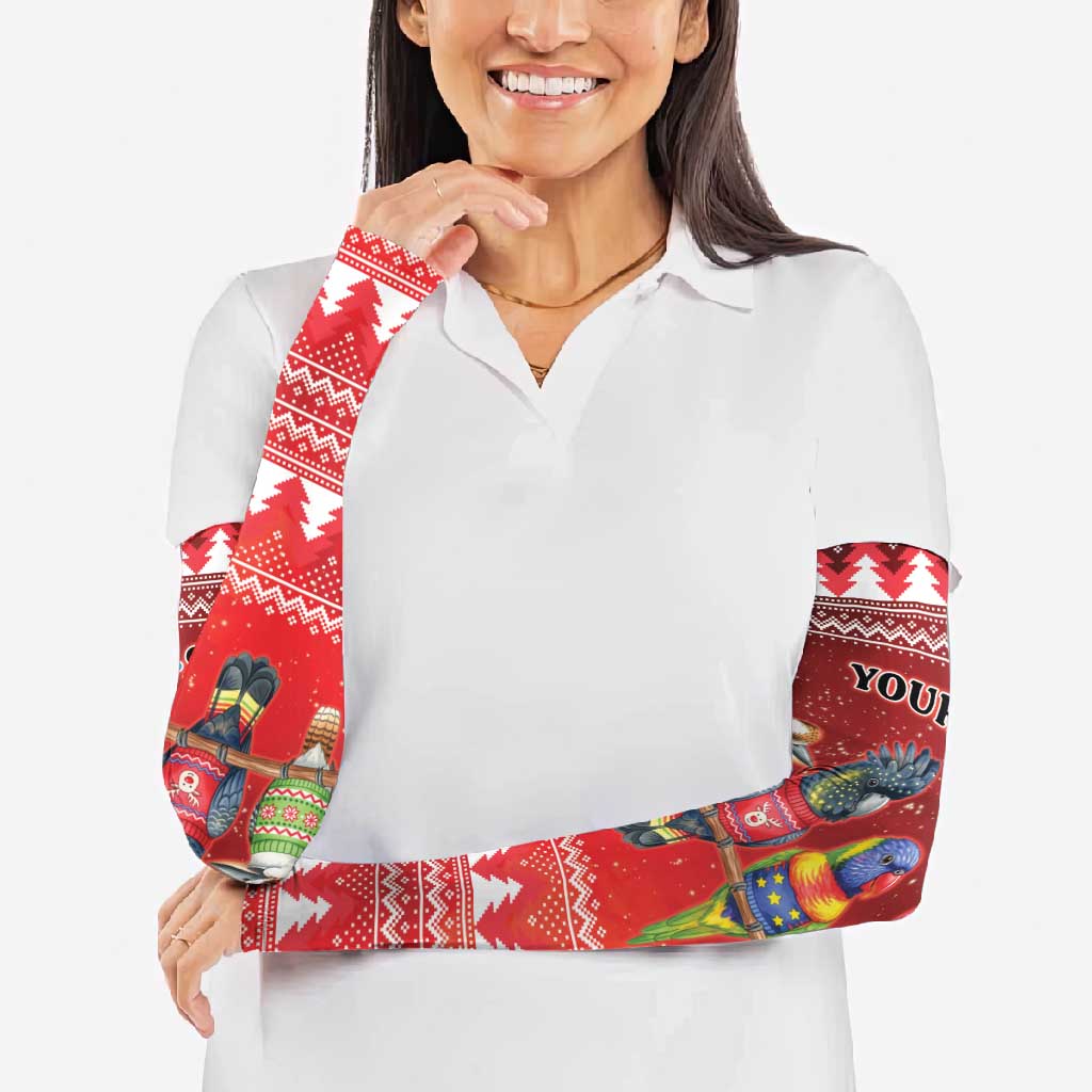 Australian Native Bird Arm Sleeves Kookaburra Black Cockatoo Rainbow Lorikeet Galah - Aussie Hoodie