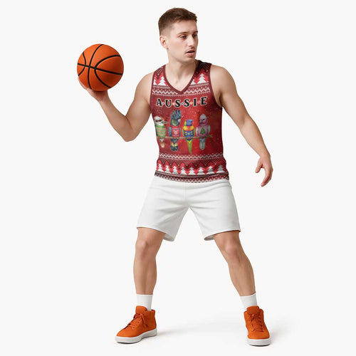 Australian Native Bird Basketball Jersey Kookaburra Black Cockatoo Rainbow Lorikeet Galah - Aussie Hoodie