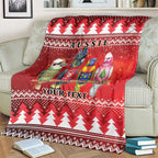Australian Native Bird Blanket Kookaburra Black Cockatoo Rainbow Lorikeet Galah - Aussie Hoodie