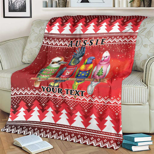 Australian Native Bird Blanket Kookaburra Black Cockatoo Rainbow Lorikeet Galah - Aussie Hoodie