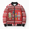 Australian Native Bird Bomber Puffer Jacket Kookaburra Black Cockatoo Rainbow Lorikeet Galah - Aussie Hoodie