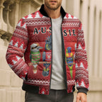 Australian Native Bird Bomber Puffer Jacket Kookaburra Black Cockatoo Rainbow Lorikeet Galah - Aussie Hoodie