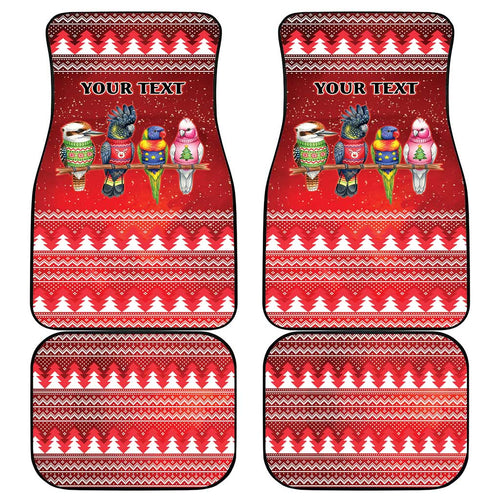 Australian Native Bird Car Mats Kookaburra Black Cockatoo Rainbow Lorikeet Galah - Aussie Hoodie