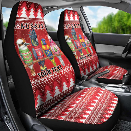 Australian Native Bird Car Seat Cover Kookaburra Black Cockatoo Rainbow Lorikeet Galah - Aussie Hoodie