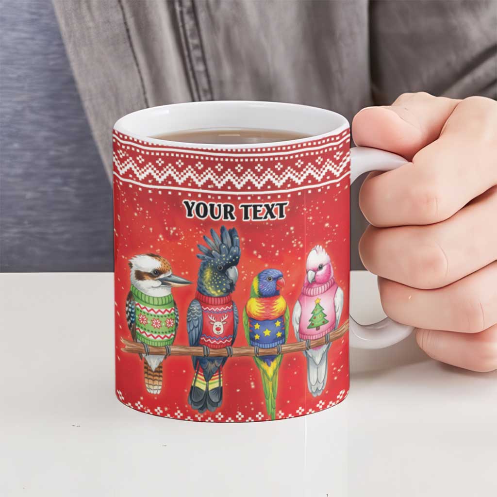 Australian Native Bird Ceramic Mug Kookaburra Black Cockatoo Rainbow Lorikeet Galah - Aussie Hoodie