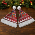 Australian Native Bird Christmas Santa Hat Kookaburra Black Cockatoo Rainbow Lorikeet Galah - Aussie Hoodie