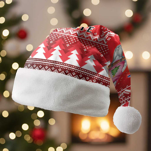 Australian Native Bird Christmas Santa Hat Kookaburra Black Cockatoo Rainbow Lorikeet Galah - Aussie Hoodie