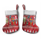 Australian Native Bird Christmas Stocking Kookaburra Black Cockatoo Rainbow Lorikeet Galah - Aussie Hoodie