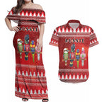 Australian Native Bird Couples Matching Off Shoulder Maxi Dress and Hawaiian Shirt Kookaburra Black Cockatoo Rainbow Lorikeet Galah - Aussie Hoodie