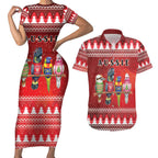 Australian Native Bird Couples Matching Short Sleeve Bodycon Dress and Hawaiian Shirt Kookaburra Black Cockatoo Rainbow Lorikeet Galah - Aussie Hoodie
