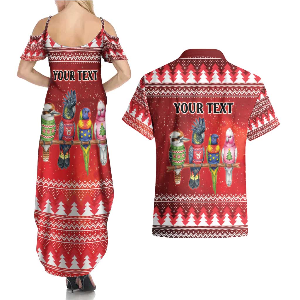 Australian Native Bird Couples Matching Summer Maxi Dress and Hawaiian Shirt Kookaburra Black Cockatoo Rainbow Lorikeet Galah - Aussie Hoodie