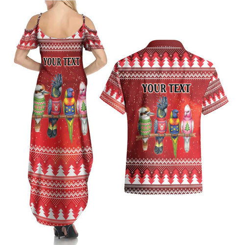Australian Native Bird Couples Matching Summer Maxi Dress and Hawaiian Shirt Kookaburra Black Cockatoo Rainbow Lorikeet Galah - Aussie Hoodie