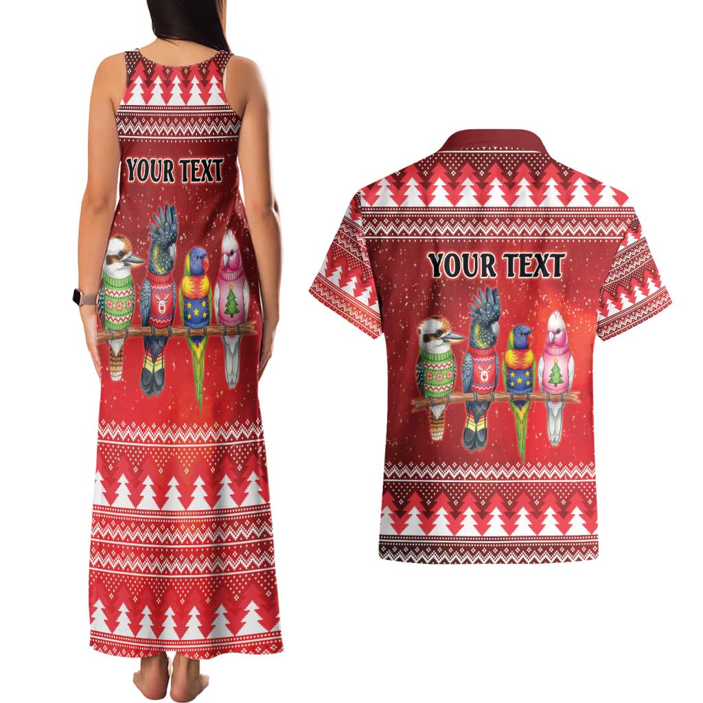 Australian Native Bird Couples Matching Tank Maxi Dress and Hawaiian Shirt Kookaburra Black Cockatoo Rainbow Lorikeet Galah - Aussie Hoodie
