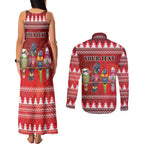 Australian Native Bird Couples Matching Tank Maxi Dress and Long Sleeve Button Shirt Kookaburra Black Cockatoo Rainbow Lorikeet Galah - Aussie Hoodie