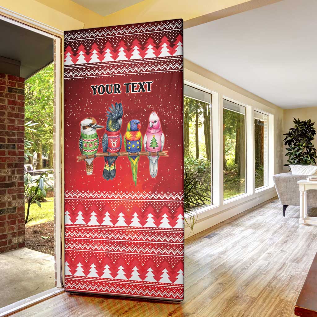 Australian Native Bird Door Cover Kookaburra Black Cockatoo Rainbow Lorikeet Galah - Aussie Hoodie