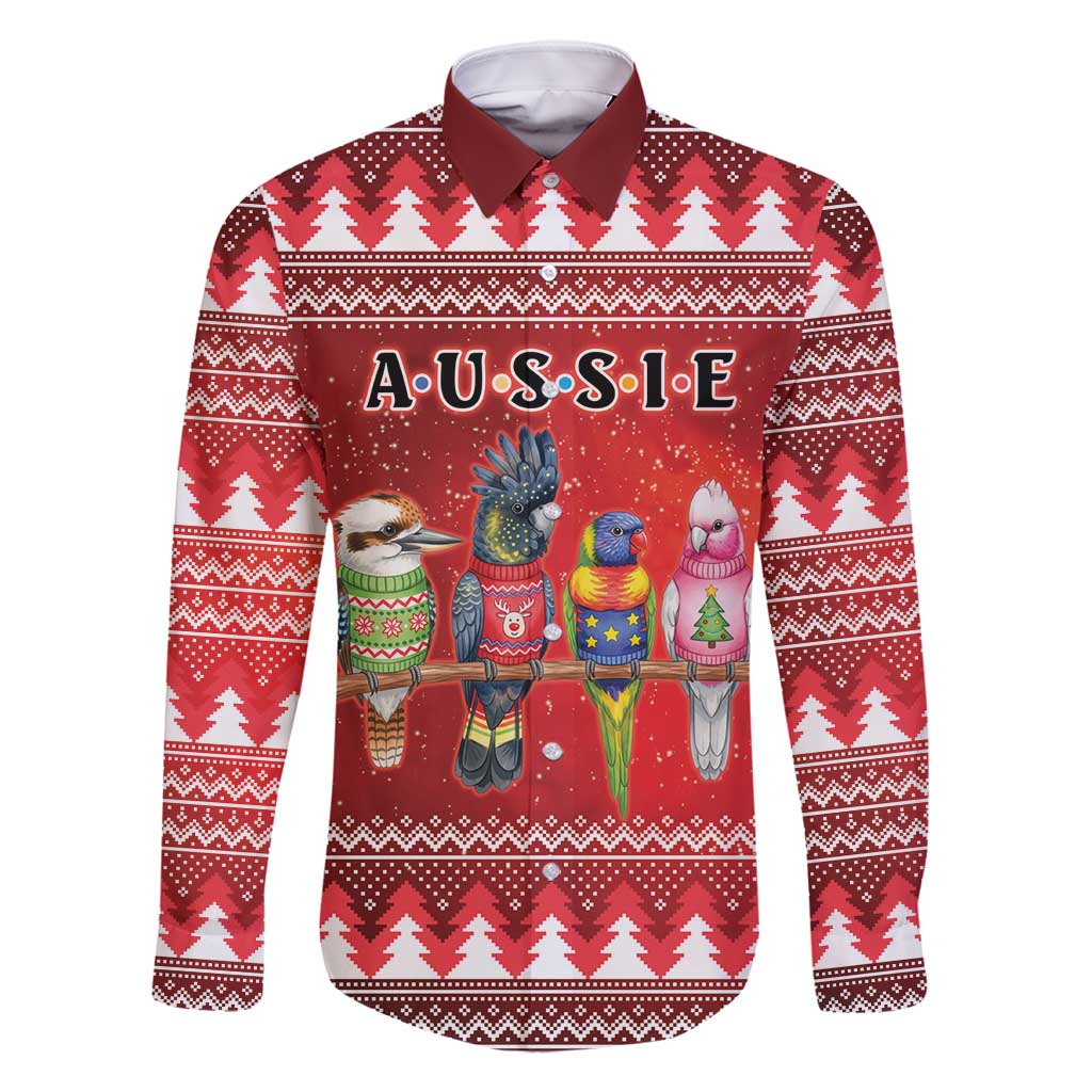 Australian Native Bird Family Matching Long Sleeve Bodycon Dress and Hawaiian Shirt Kookaburra Black Cockatoo Rainbow Lorikeet Galah - Aussie Hoodie