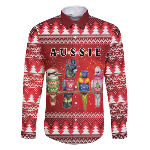 Australian Native Bird Family Matching Long Sleeve Bodycon Dress and Hawaiian Shirt Kookaburra Black Cockatoo Rainbow Lorikeet Galah - Aussie Hoodie