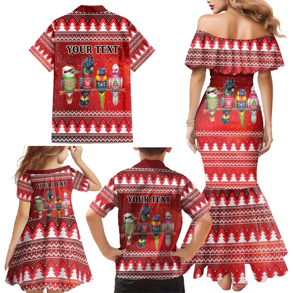 Australian Native Bird Family Matching Mermaid Dress and Hawaiian Shirt Kookaburra Black Cockatoo Rainbow Lorikeet Galah - Aussie Hoodie