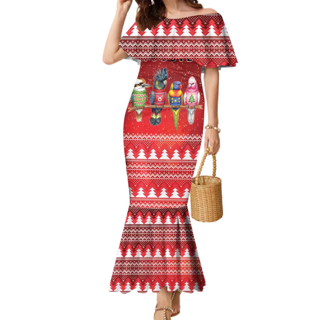 Australian Native Bird Family Matching Mermaid Dress and Hawaiian Shirt Kookaburra Black Cockatoo Rainbow Lorikeet Galah - Aussie Hoodie