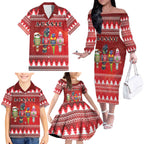 Australian Native Bird Family Matching Off The Shoulder Long Sleeve Dress and Hawaiian Shirt Kookaburra Black Cockatoo Rainbow Lorikeet Galah - Aussie Hoodie