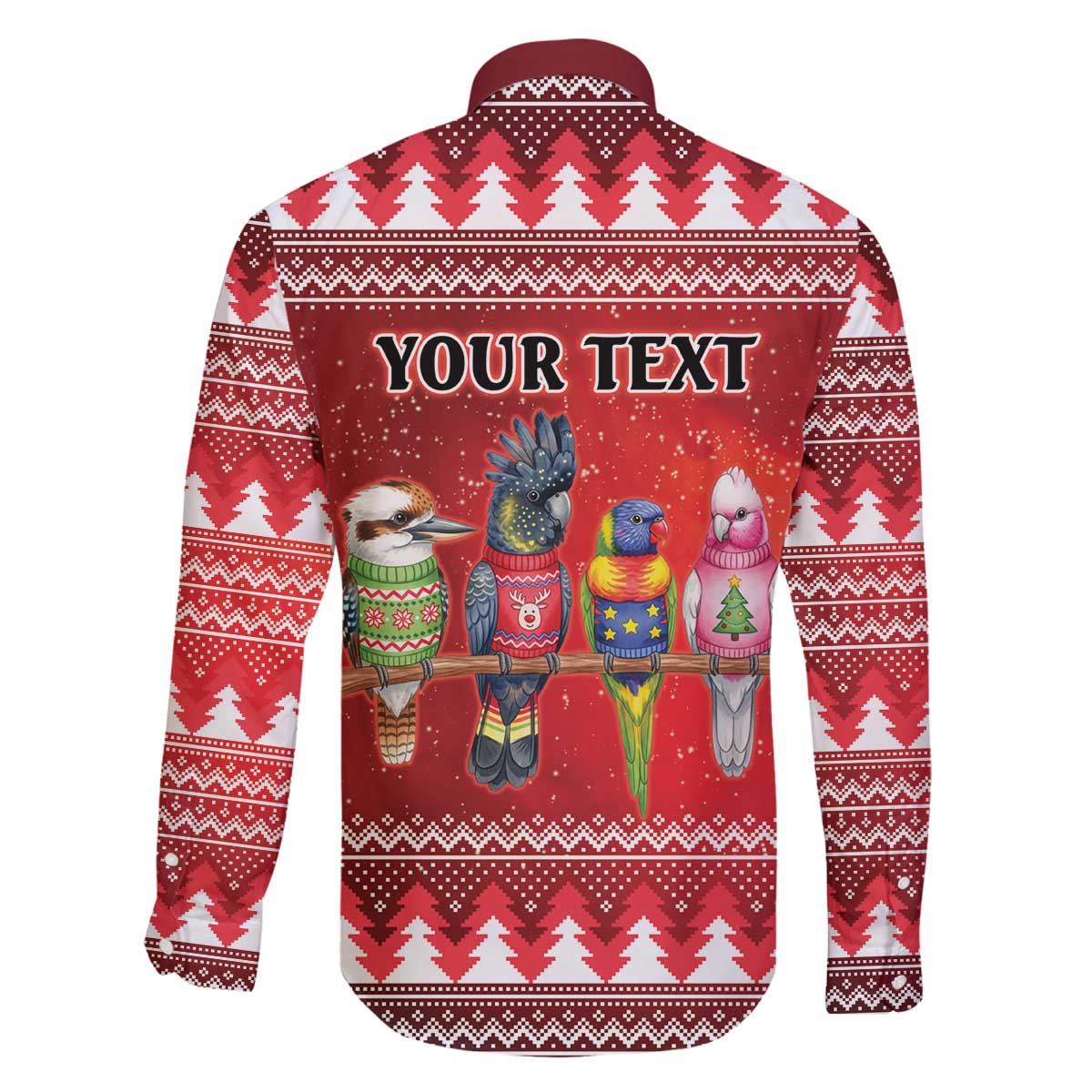 Australian Native Bird Family Matching Off The Shoulder Long Sleeve Dress and Hawaiian Shirt Kookaburra Black Cockatoo Rainbow Lorikeet Galah - Aussie Hoodie