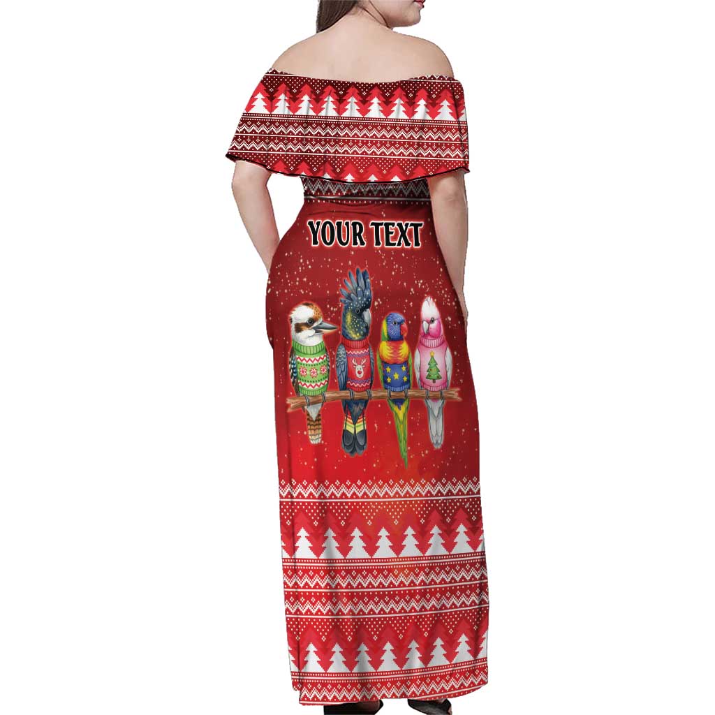 Australian Native Bird Family Matching Off Shoulder Maxi Dress and Hawaiian Shirt Kookaburra Black Cockatoo Rainbow Lorikeet Galah - Aussie Hoodie