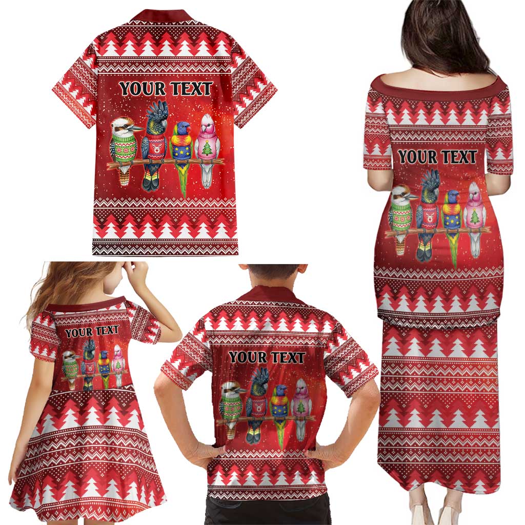 Australian Native Bird Family Matching Puletasi and Hawaiian Shirt Kookaburra Black Cockatoo Rainbow Lorikeet Galah - Aussie Hoodie