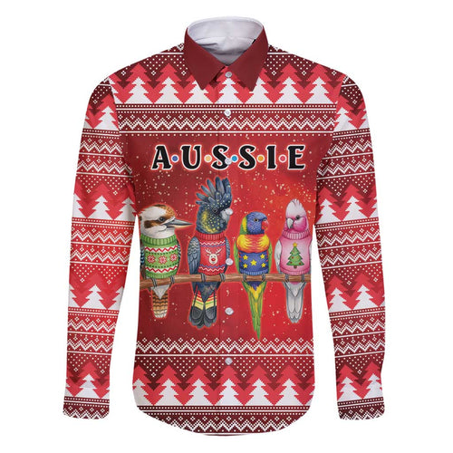 Australian Native Bird Family Matching Puletasi and Hawaiian Shirt Kookaburra Black Cockatoo Rainbow Lorikeet Galah - Aussie Hoodie