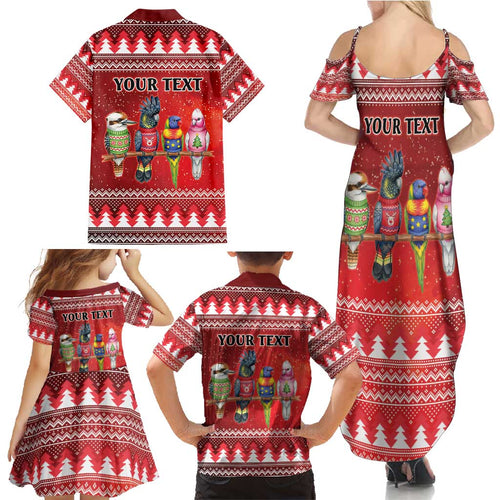 Australian Native Bird Family Matching Summer Maxi Dress and Hawaiian Shirt Kookaburra Black Cockatoo Rainbow Lorikeet Galah - Aussie Hoodie