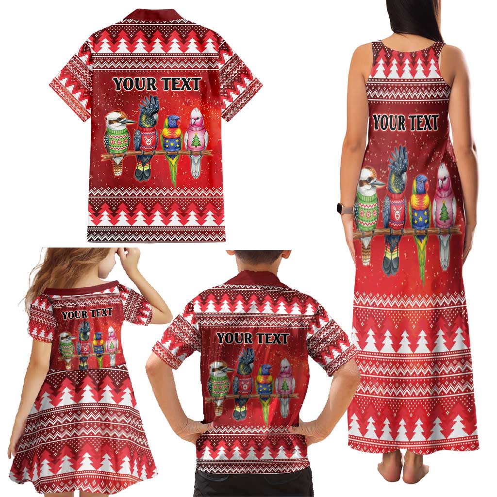 Australian Native Bird Family Matching Tank Maxi Dress and Hawaiian Shirt Kookaburra Black Cockatoo Rainbow Lorikeet Galah - Aussie Hoodie