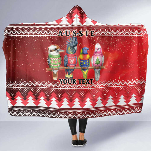 Australian Native Bird Hooded Blanket Kookaburra Black Cockatoo Rainbow Lorikeet Galah - Aussie Hoodie