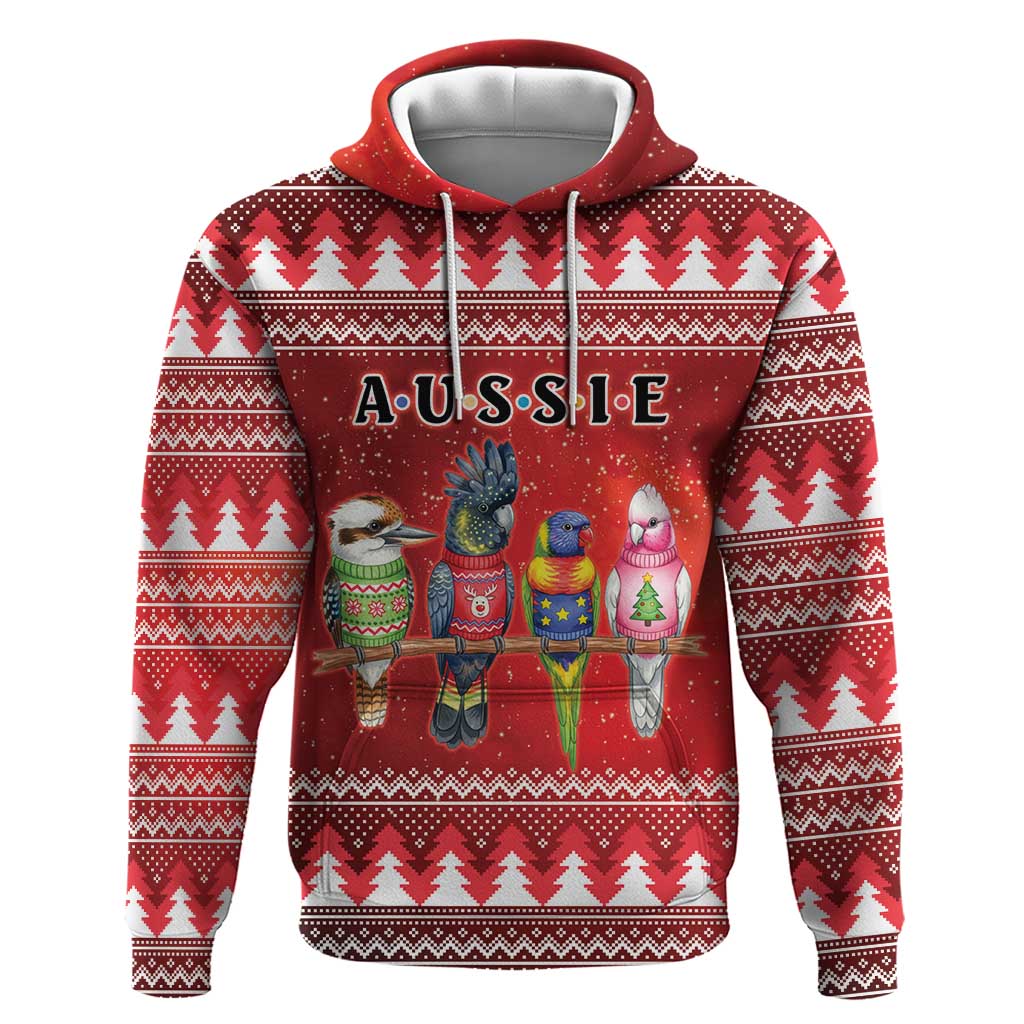 Australian Native Bird Hoodie Kookaburra Black Cockatoo Rainbow Lorikeet Galah - Aussie Hoodie