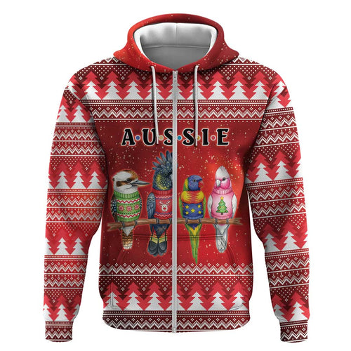 Australian Native Bird Hoodie Kookaburra Black Cockatoo Rainbow Lorikeet Galah - Aussie Hoodie