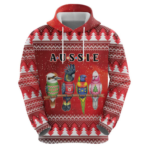 Australian Native Bird Hoodie Kookaburra Black Cockatoo Rainbow Lorikeet Galah - Aussie Hoodie