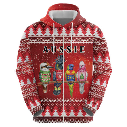 Australian Native Bird Hoodie Kookaburra Black Cockatoo Rainbow Lorikeet Galah - Aussie Hoodie