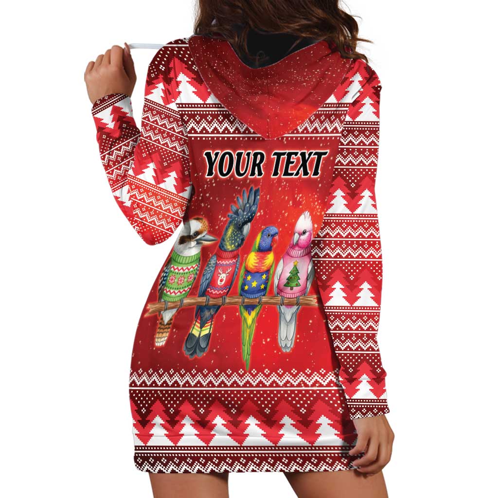 Australian Native Bird Hoodie Dress Kookaburra Black Cockatoo Rainbow Lorikeet Galah - Aussie Hoodie