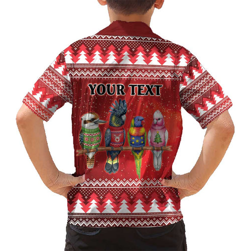 Australian Native Bird Kid Hawaiian Shirt Kookaburra Black Cockatoo Rainbow Lorikeet Galah - Aussie Hoodie